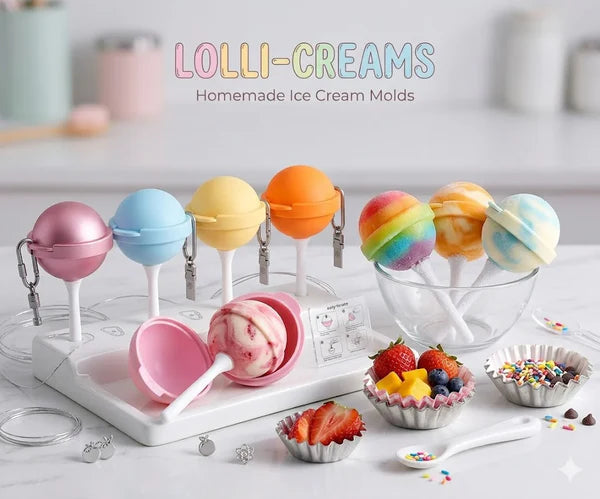 Silicone Lollipop Ice Cream Maker (5 PCS)