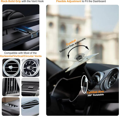 Car Cymbal Air Vent Mini Drum BeatRide Pro