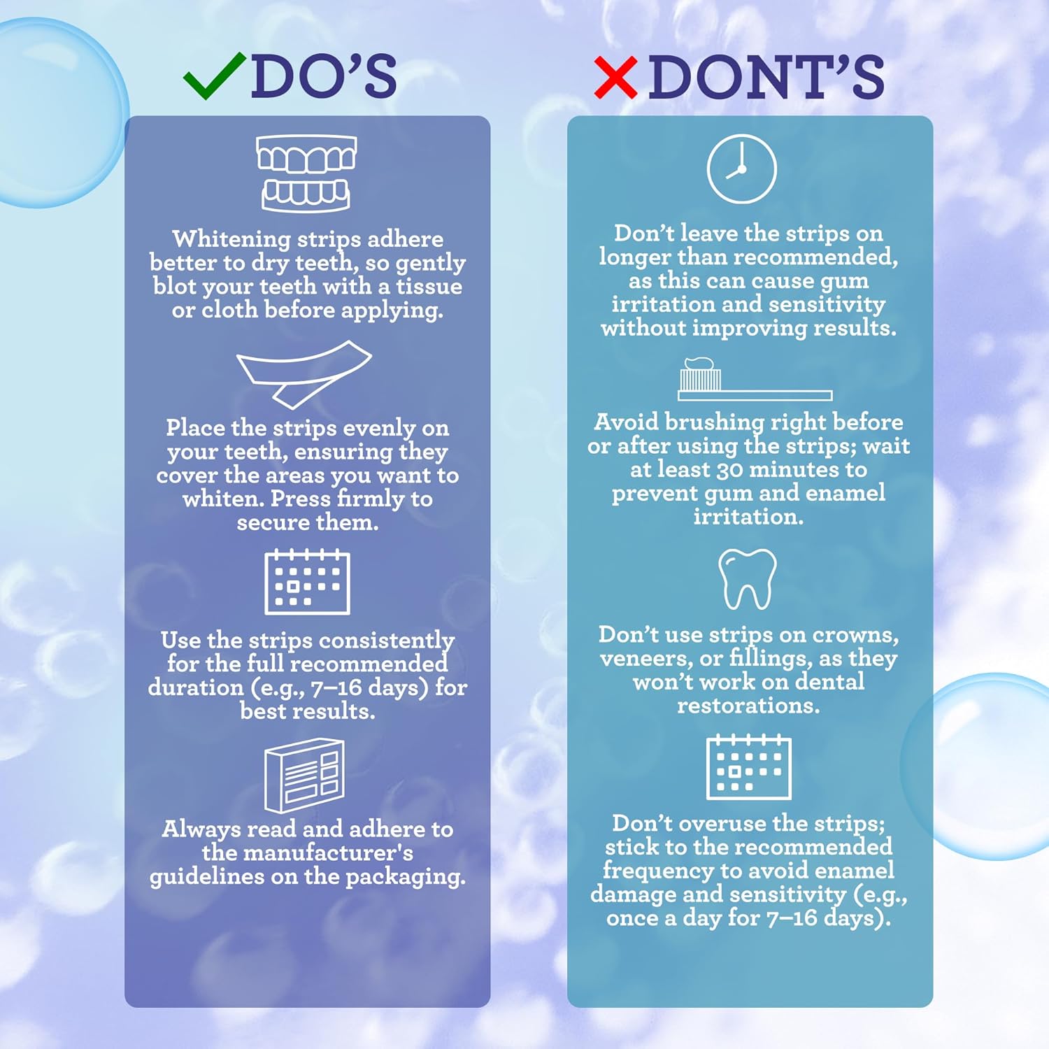 Advanced Dual-Action Teeth Whitening Strips: Professional Brightening & Stain Removal