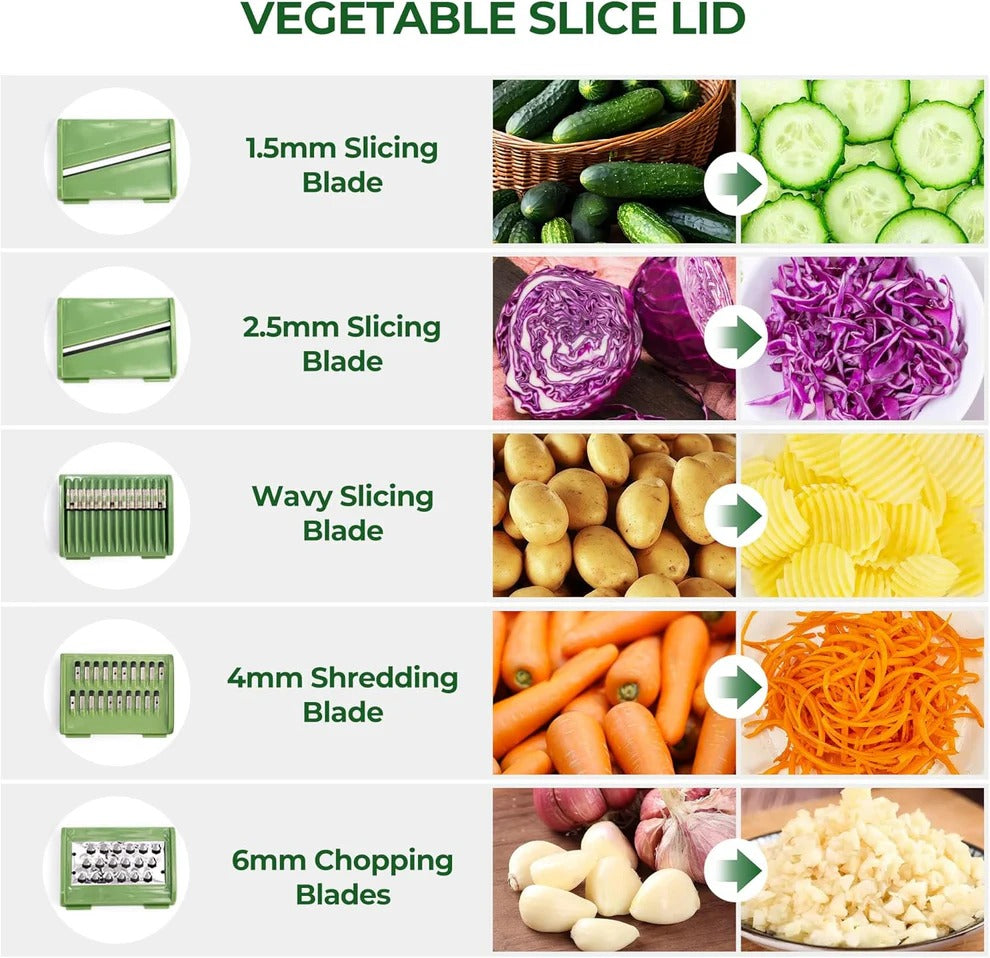 Multifunctional Vegetable Salad Dehydrator and Cutter