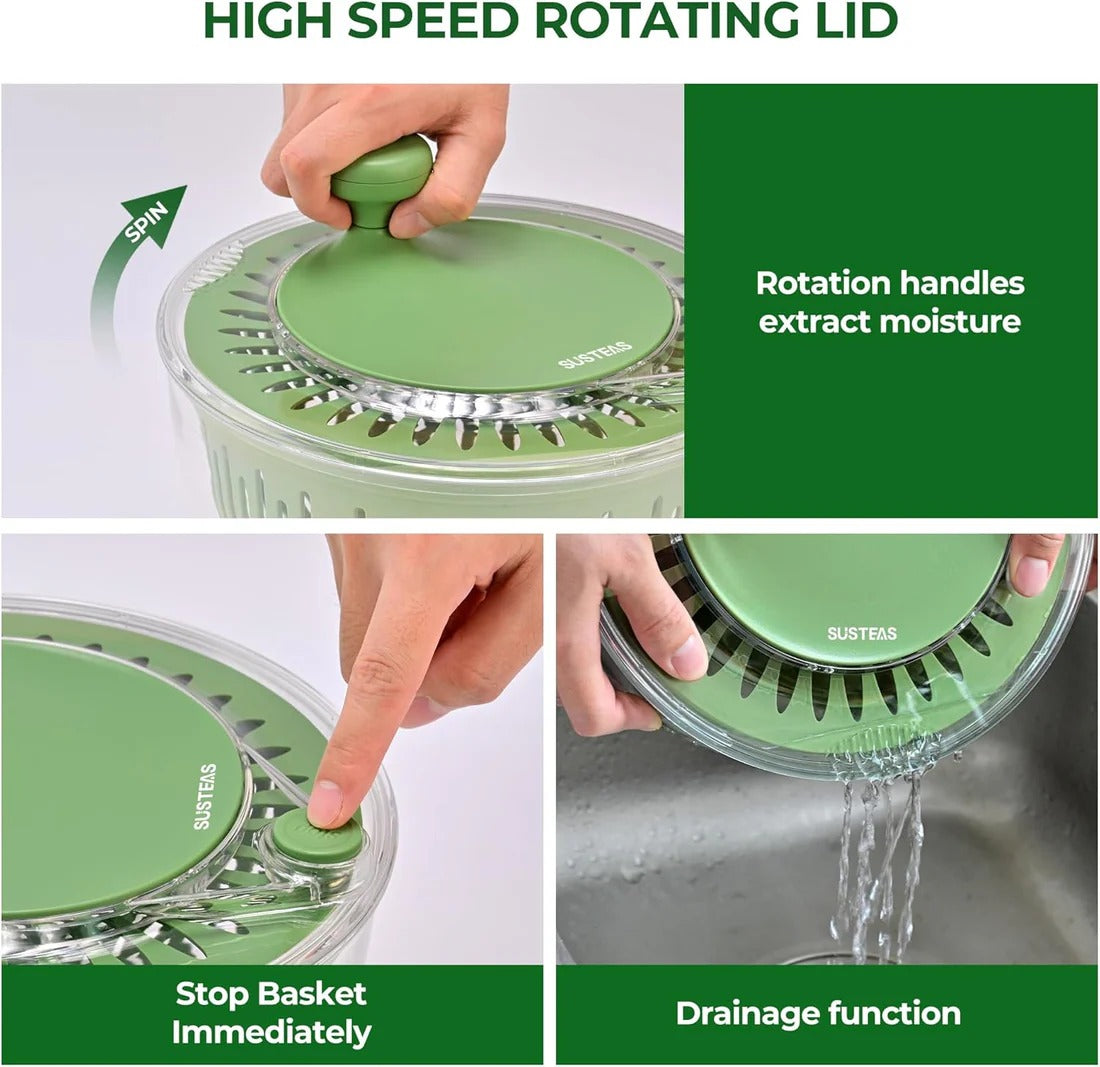 Multifunctional Vegetable Salad Dehydrator and Cutter