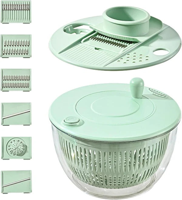 Multifunctional Vegetable Salad Dehydrator and Cutter