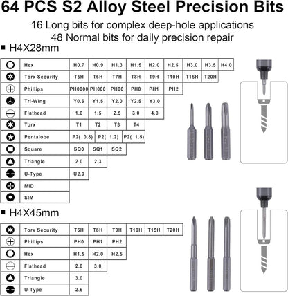 MINI 69-in-1 Mini Electric Precision Screwdriver Set