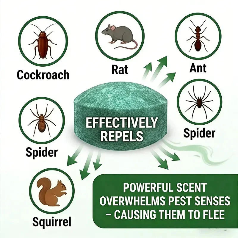 10-Pack Natural Peppermint Oil Rodent Repellent: Pet-Safe Pouches for Indoors & Outdoors